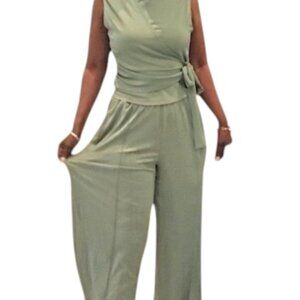 NEW with tag 2- Piece Wide Leg Summer Pants Set